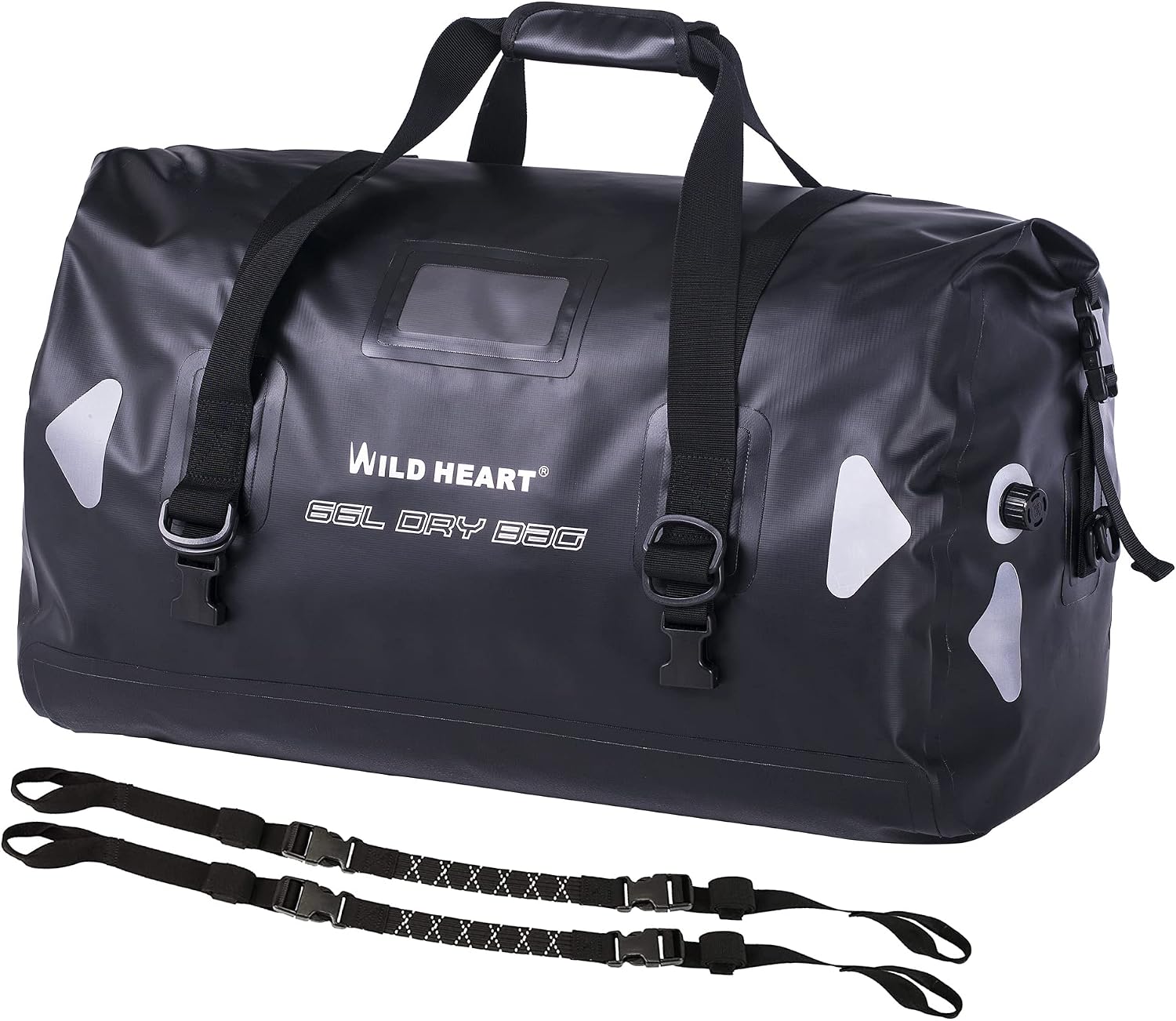 Willd Heart Bolsa de Equipaje Impermeable 40l 66l 100l, con Soldadura, apropiada para piragüismo, Campamento, Remo, Moto