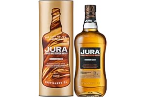 JURA - Bourbon Cask - Whisky Single Malt - Notes de Sirop de Caramel Crémeux & Abricot - Origine : Ecosse/Highlands-Jura - 40% Alcool - 70 cl