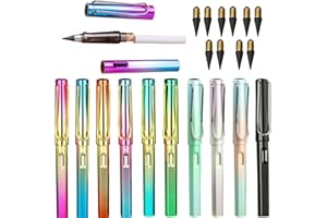 ATBEAMEN 10 Sets Inkless Everlasting, Infinity Magic Pencil with Eraser, Tree-Friendly Cute Forever Pencil for Kids Writing, Sketch, Drawing, (10 Pencils + 10 Erasers + 10 Replacement Pen Tips) (Colour 1)