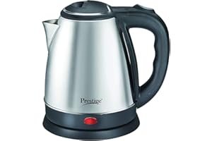 Prestige Electric Kettle PKOSS - 1500watts, Steel (1.5Ltr), Black