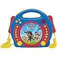 Lexibook PAW Patrol Helper on Four Paws Chase CD Player with 2 Integrated Mics, Programming Function, Headphone Jack, for Kids, AC Power or Battery, Blue/Red, Auxiliary