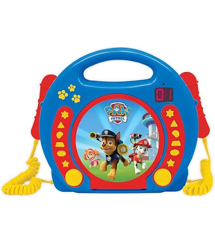 Mini Karaoké Paw Patrol Bluetooth Avec Micro Et Lumières LED Colorées - Pour Enfants