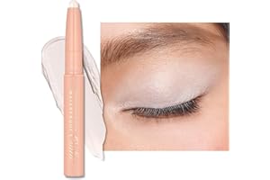 Oulac Sombra de Ojos en Barra Automático Blanco Acabado Mate - Resistente al Agua y a Los Borrones, Dura 16 Horas+, Textura Cremosa y Sedosa, Vegano, WM04 Heaven's Dance