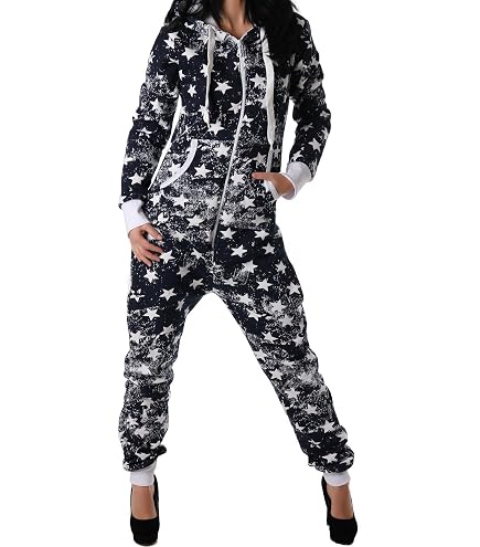 Jumpsuit Für Damen Aus Teddy-Fleece – Kuscheliger Schlafoverall Mit Kapuze, Lang & Warm Für Den Winter