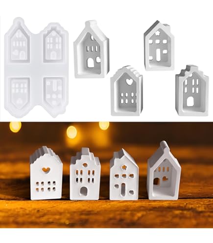 22 stuks Mini Siliconen Gietvorm Voor Huizen WISIRENT, Huisvormige