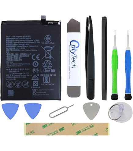 Audiosystem Batteria Per Huawei Mate 20 Pro (LYA-L09) E P30 Pro (VOG-L29): HB486486ECW, 8h Autonomia, Con Kit Di Montaggio