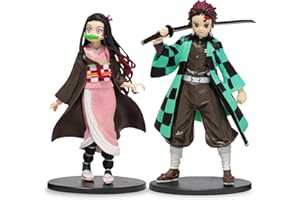 BSNRDX Figura de dibujos animados 2 piezas Figuras de acción de dibujos animados Estatua Colección de anime Figura Muñeca Regalos para fanáticos del anime para la decoración de la oficina en el hogar Figura