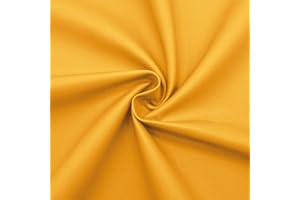 DESHOME Nizza - Tessuto al metro Ecopelle Similpelle nautica Idrorepellente resistente al fuoco Stoffa per arredo barche divani, cuscini, tappezzeria - 1 metro, Giallo