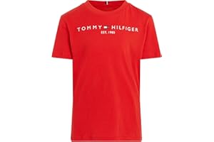 Tommy Hilfiger Kinder Unisex T-Shirt Kurzarm Essential Tee Rundhalsausschnitt