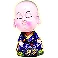 Saubhagya Global Fengshui Exclusive Polyresin Medium Size Set of 1 Royal Blue Bobblehead Nodding Head Happy Baby for Office Decor, Home Decoration