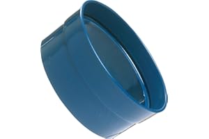 Loc-Line Vacuum Hose Component, Acetal Copolymer, Sheet Metal Duct Adapter, 3" Diameter