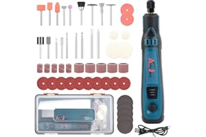 AUTOJARE Akumulatorowe narzędzie wielofunkcyjne, 3 prędkości obrotowe, 3,6 V, mini szlifierka 50 w 1, narzędzie obrotowe do wiercenia w miękkim metalu, szlifowania, polerowania, rzeźbienia w drewnie,