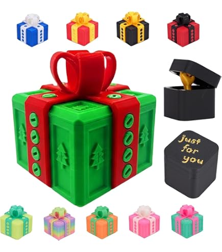 BoîTe Cadeau Really Annoying, Imprimé 3D Annoying Avec Vis Rangement 8cm Coffret Cadeau Amusant, BoîTe Cadeau Fantaisie Coffret Cadeau Ennuyeux Pour Petits Bijoux En Espèces Saint-Valentin(vert