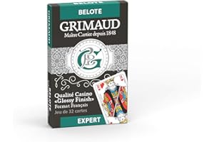 Grimaud- Belote Jeu de Cartes, À partir de 6 ans 184809, Vert