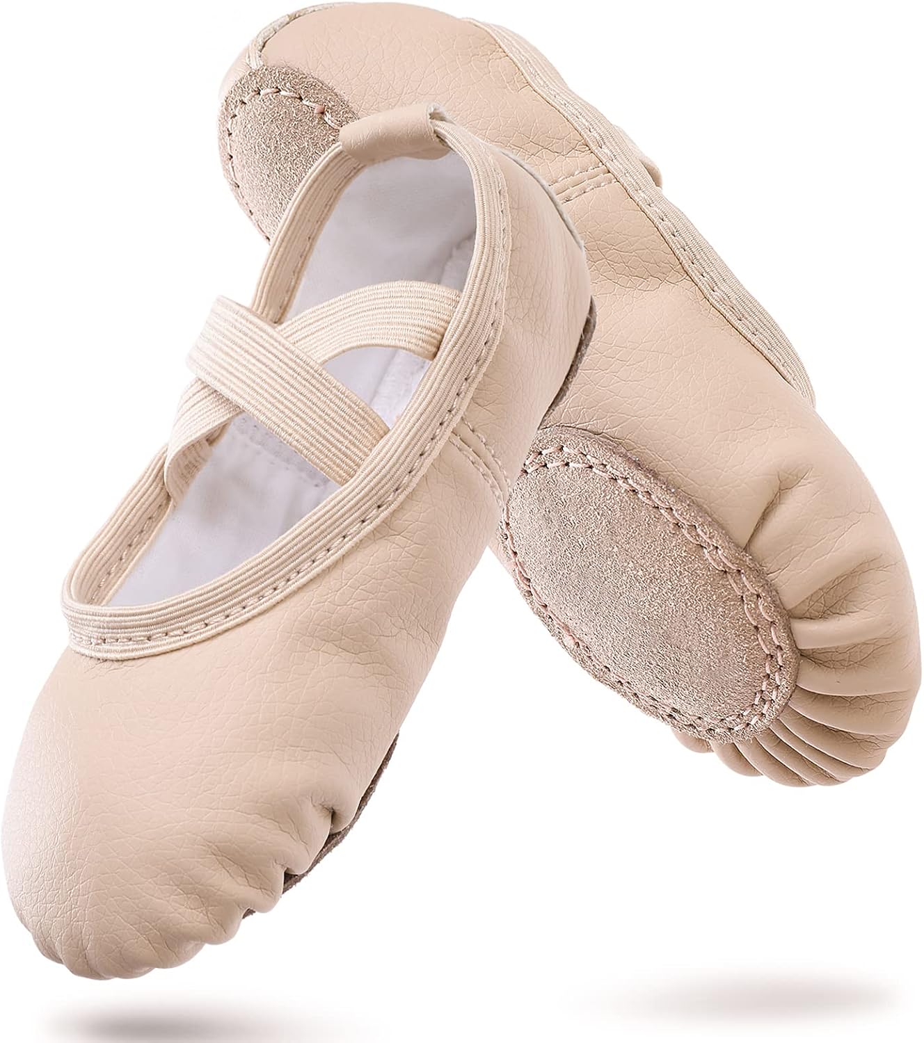 Zapatillas de Ballet Niñas Zapatillas de Baile Gimnasia Suela de Cuero para Niños Adultos Tamaño 20-40