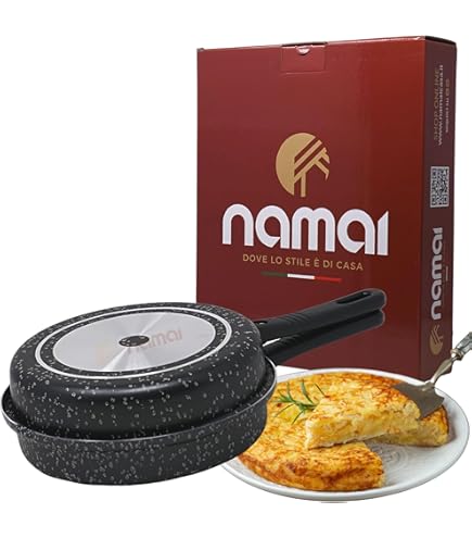 Excelsa Amica 18cm Padella Girafrittata - Antiaderente Per Frittate Perfette Girafrittata Acciaio Inox