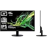 Acer SA230Abi Monitor FreeSync da 23", Display IPS Full HD, 75 Hz, 4 ms, 16:9, VGA, HDMI 1.4, Schermo PC con Contrasto…