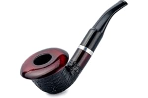 ‎DR WATSON Dr. Watson - Tabakpfeife, Calabash 66 Serie, Handgefertigt aus Birnholz, Passend für 9mm Filter (Mahagoni)