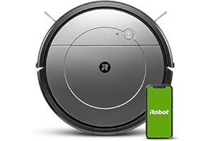 iRobot Roomba Combo Robot Aspirapolvere e Lava Pavimenti 2 In 1, Wi-Fi, Suggerimenti Personalizzati, Compatibilità Con L'Assistente Vocale, 33 W, Grigio