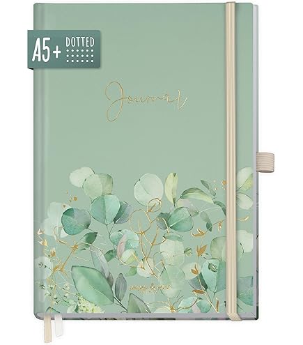 Paper&you Bullet Journal A5 Gepunktet - Nachhaltig Mit Korkcover