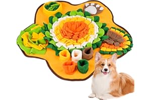 Gaethra Snuffle Mat, Durata Tappetino Olfattivo Per Cani, Antiscivolo Tappetino Interattivo Per Cani, Portatili e Facili da Pulire, per l'allenamento Olfattivo lo Slow Food e il Sollievo Dallo Stress