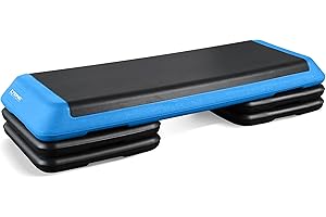 Plataforma de Paso aeróbico Tone Fitness | Paso de Ejercicio | Tamaños completos y compactos