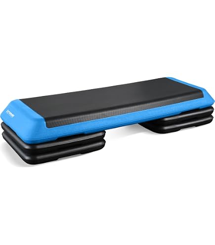 UPFIT Step Fitness Hauteur Réglable 12.5/18cm - Surface Antidérapante - Cardio Et Musculation