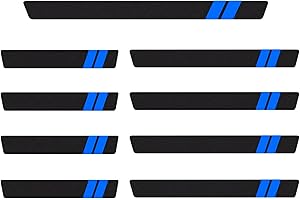 PANYI 9 Strisce per ​Battitacco Auto Striscia di Protezione per Il Battitacco Della Portiera Dell'auto Striscia Battitacco In Fibra di Carbonio Auto Listello Battitacco Adatte Una Varietà di Modelli di Auto