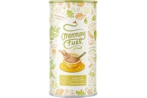 ‎ALPHA FOODS Morning Fuel - Haferflocken/Porridge - Chai Latte - Veganer, Nährstoffreicher Frühstücksersatz - Breakfast Smoothie Bowl