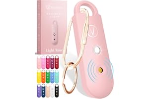 Vantamo Alarma Personal para Mujeres 130dB con Doble Altavoz, Luz Estroboscópica Potente e Indicador De Batería Baja, Llaveros Dispositivo de Autodefensa Personal Compacto
