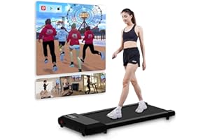 DEERRUN Raceable Tapis Roulant Adatto a Dispositivi ad Alta Tecnologia, Tapis Roulant Elettrico con Controllo APP, Walking Pad 2,5 HP Motore con Corsi Multi-Corsa, Treadmill con Corsi di Formazione Gratuiti