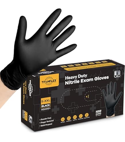 Venom Gloves Venom Steel Maximum Grip Nitrile Gloves, Mil Thick