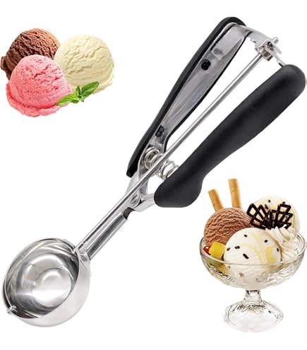 Hoshen Paletta per gelato in acciaio inox, 3 pezzi, da 5,3 pollici in