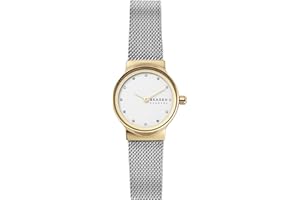 SKAGEN Freja Watch for Women, Quartz Movement with Stainless Steel or Leather Strap