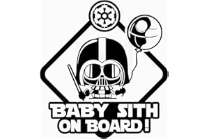 Artstickers 2 pezzi. Adesivo Bebe a bordo, Baby Sith.Adesivo Baby on Board. Adesivi Calcomanias Stickers per auto (nero, 10 x 10 cm)