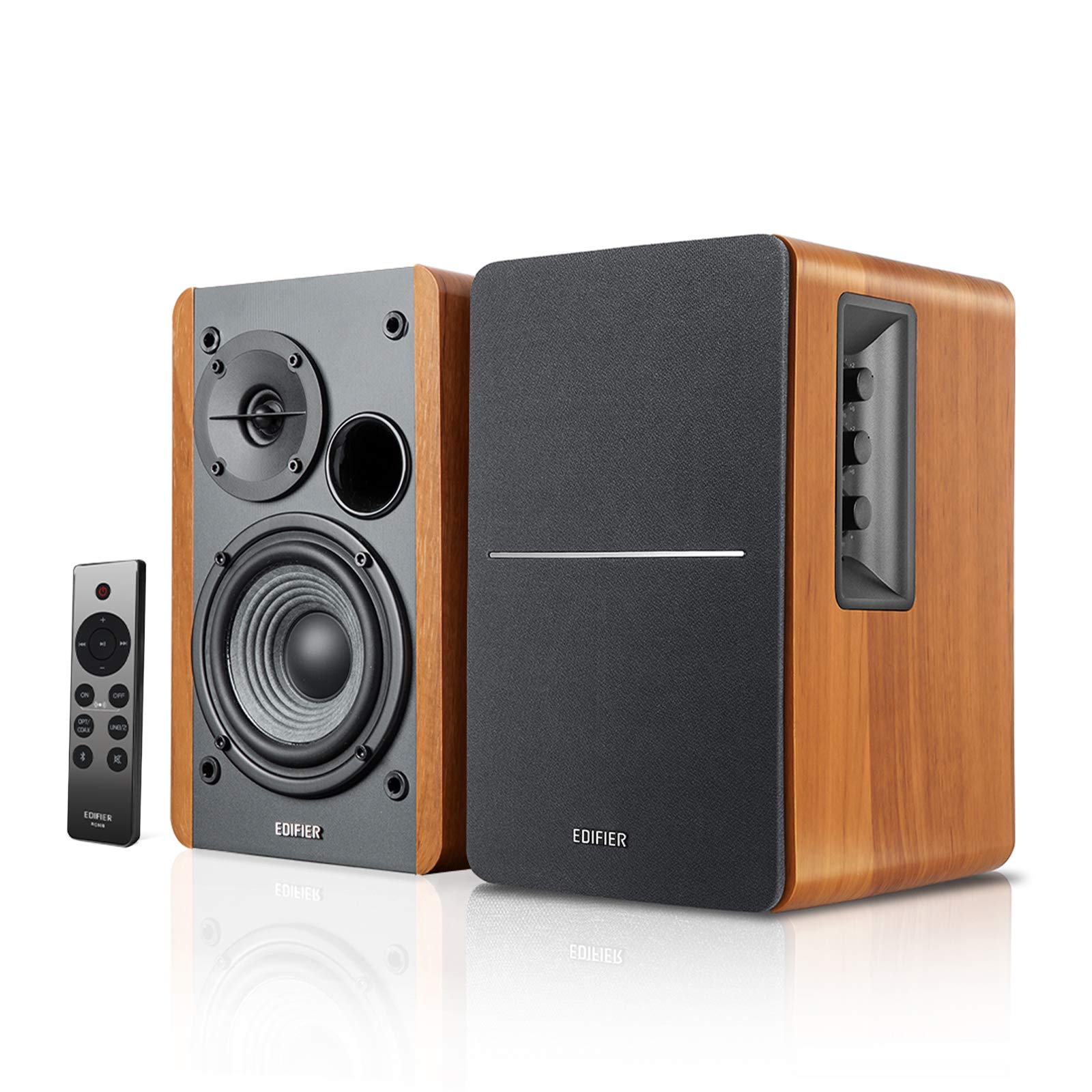 Edifier R1280DBs Bluetooth 5.0 Wireless Desktop/Bookshelf Speakers -42 Watts (Brown)