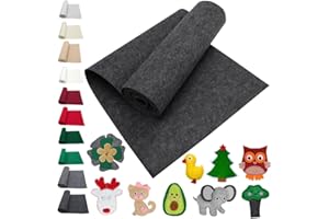 LOMUG Filzstoff Filzrolle 40cm x 250cm x 3mm Filz Meterware Dekofilz Taschenfilz Filzmatte Polyester Filz für DIY Aufbewahrungstasche Filzunterlage Patchwork Nähen Basteln Kinder Handwerk Dekoration