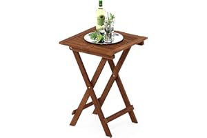 Furinno Tioman Hardwood Table Pliante, Huile de Teck, Naturel, One Size, Bois