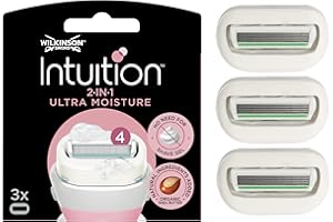 Wilkinson Sword Intuition Ultra Moisture - Lames de rasoir pour Femme - Pack de 3