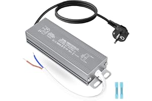 OFFCUP Strömförsörjning 12 V 60 W 5A Transformator IP67 med LED Driver Plug AC 170–250 V till DC 12 V tunn konstant LED-trans