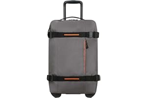 American Tourister Urban Track, Bolsa de Viaje con 2 Ruedas, 55 cm, 55 L, Grau (Dark Grey)