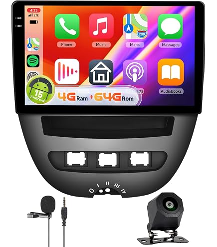 Autoradio Android 10 Pulgadas Para Peugeot 107, Citroën C1 Y Toyota Aygo (2004-2014) Con CarPlay Y Android Auto Inalámbricos Cámara De Reversa Autoradio Android 10 Pulgadas Para Peugeot 107, Citroën C1 Y Toyota Aygo (2004-2014) Con CarPlay Y Android Auto Inalámbricos Cámara De Reversa