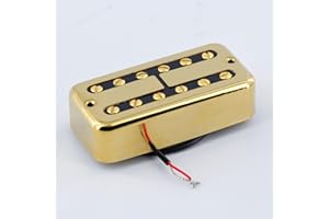 FLEOR Alnico 2 Electric Guitar Humbucker Bridge 4-5K Pickup for FT Style Guitar,Gold