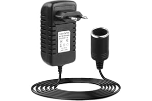 LUMITREX 36W Convertidor de Corriente 12V 3A, Transformador CA a CC con Encendidor de Cigarrillo de Coche Convertidor Adaptador AC/DC para Encendedor de Coche Sistema de Navegación