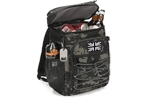 BUNNYCHIC Tactical Backpack Cooler, 25L Cooler Insulated Leak-Proof, Heavy Duty Large Lunch, Waterproof Ice Chest Backpack for Men Women Adults Work Daytrip Camping Beach Hiking Accessories