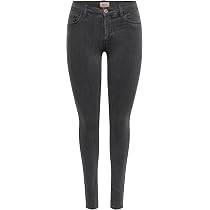 Only Onlriley Life Ex Hw STR DNM Dot353 Noos Jean Taille Haute, Denim Bleu Médium, 26W X 30L Femme  43079c97 C071 54c2 B237 7b466829d0dd