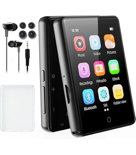 AGPTEK 64Go MP3 Bluetooth Sport avec Clip, Lecteur de Musique Portable
