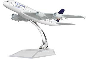 LESES Diecast Plane Model 1:400 scale Lufthansa A380 Airplane Model for Decoration or Gift