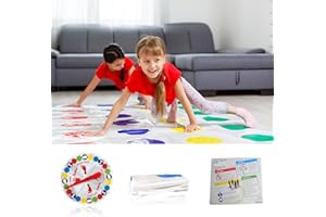 XSYKJGS Twister - Gioco per Bambini e Adulti, Twisting Floor Game con Tappetino, Giochi di Abilità in Squadra, Ideale per Feste di Compleanno e Riunioni