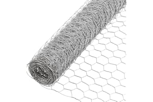 Suregreen Galvanised Chicken Wire Mesh Roll Netting Hexagonal Holes Poultry Fencing | 600mm x 10m | 50mm Holes